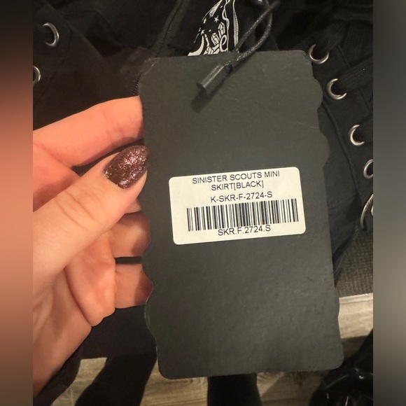 Killstar Sinister Scouts Mini Skirt S BNWT - Picture 4 of 6